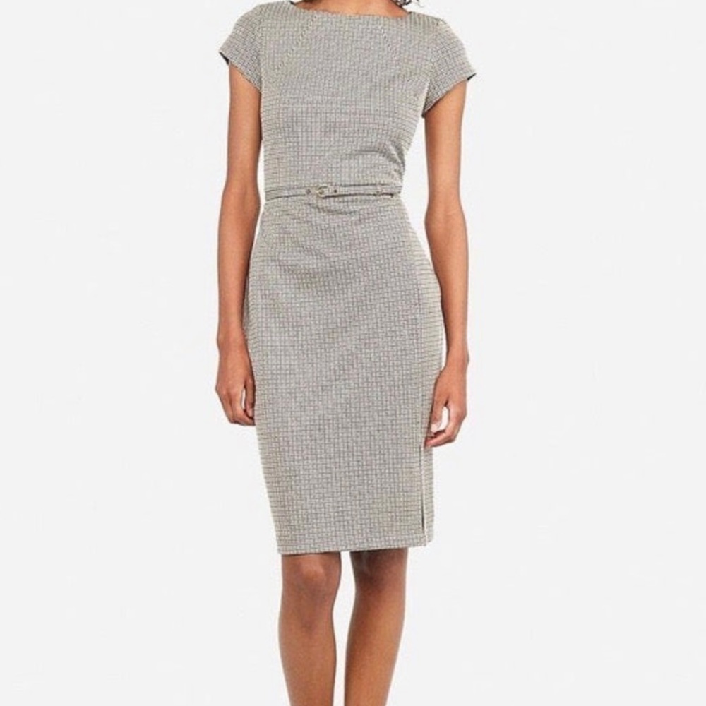 Express Business Dress only worn once too long for me with belt no tags
